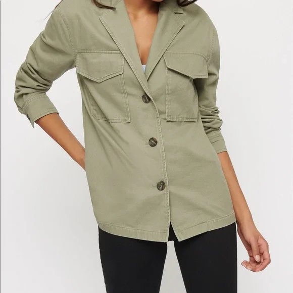 Dynamite| Denim Utility Jacket - Picture 3 of 4